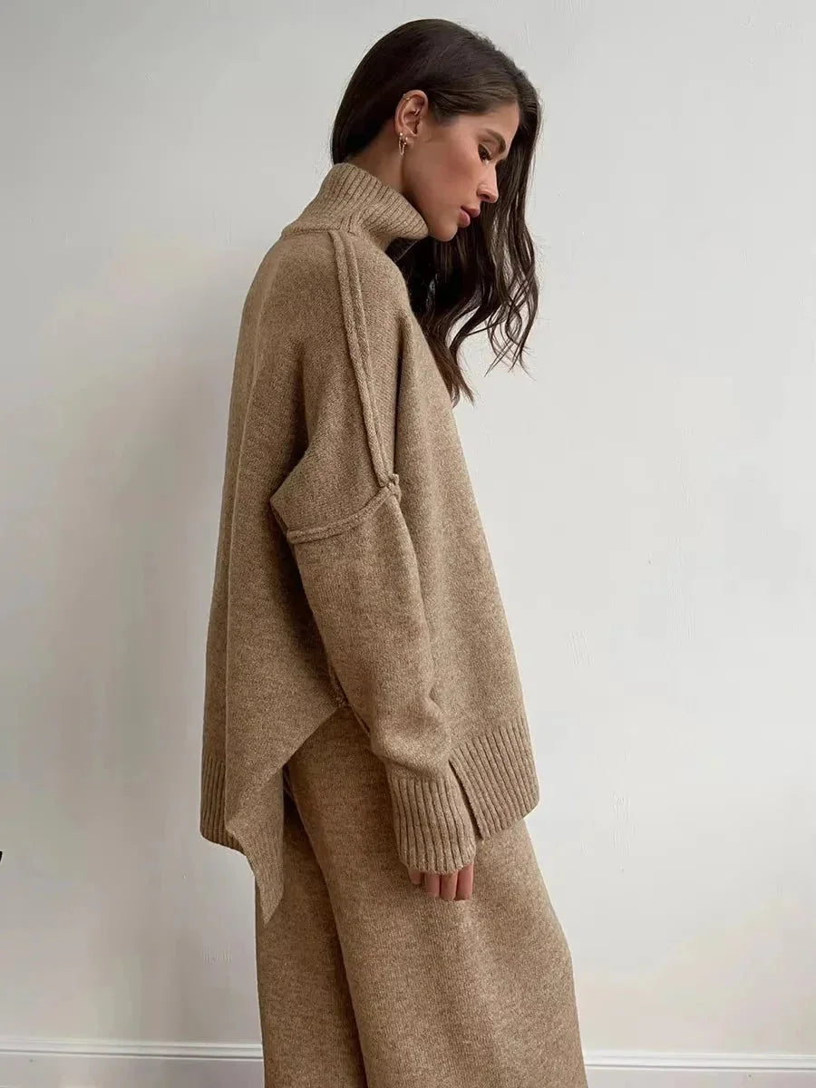 "Bequemes Damen-Ensemble mit lockerem Schnitt, aus weichem Material, ideal für lässige Anlässe und Alltag."