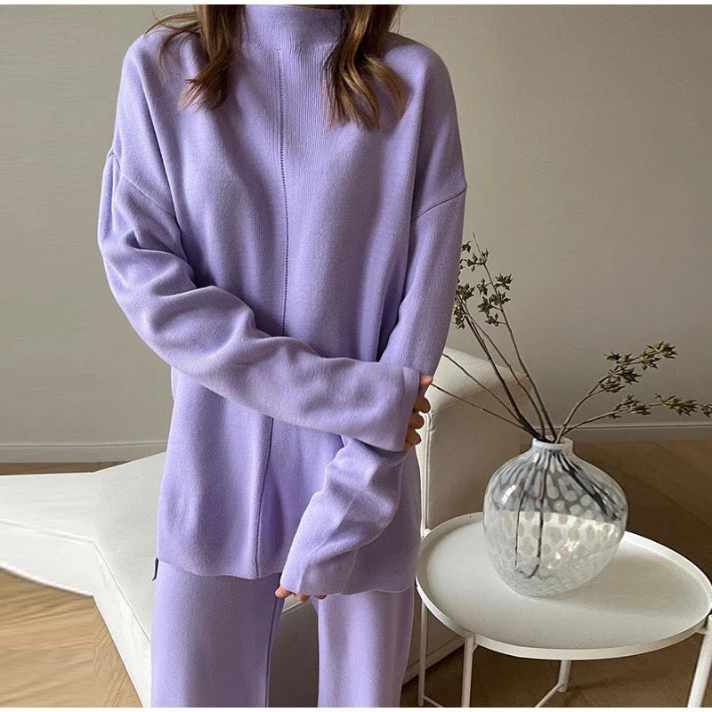 Leichtes, bequemes Damen-Ensemble aus atmungsaktiver Baumwolle mit lässigem Schnitt und eleganten Details.