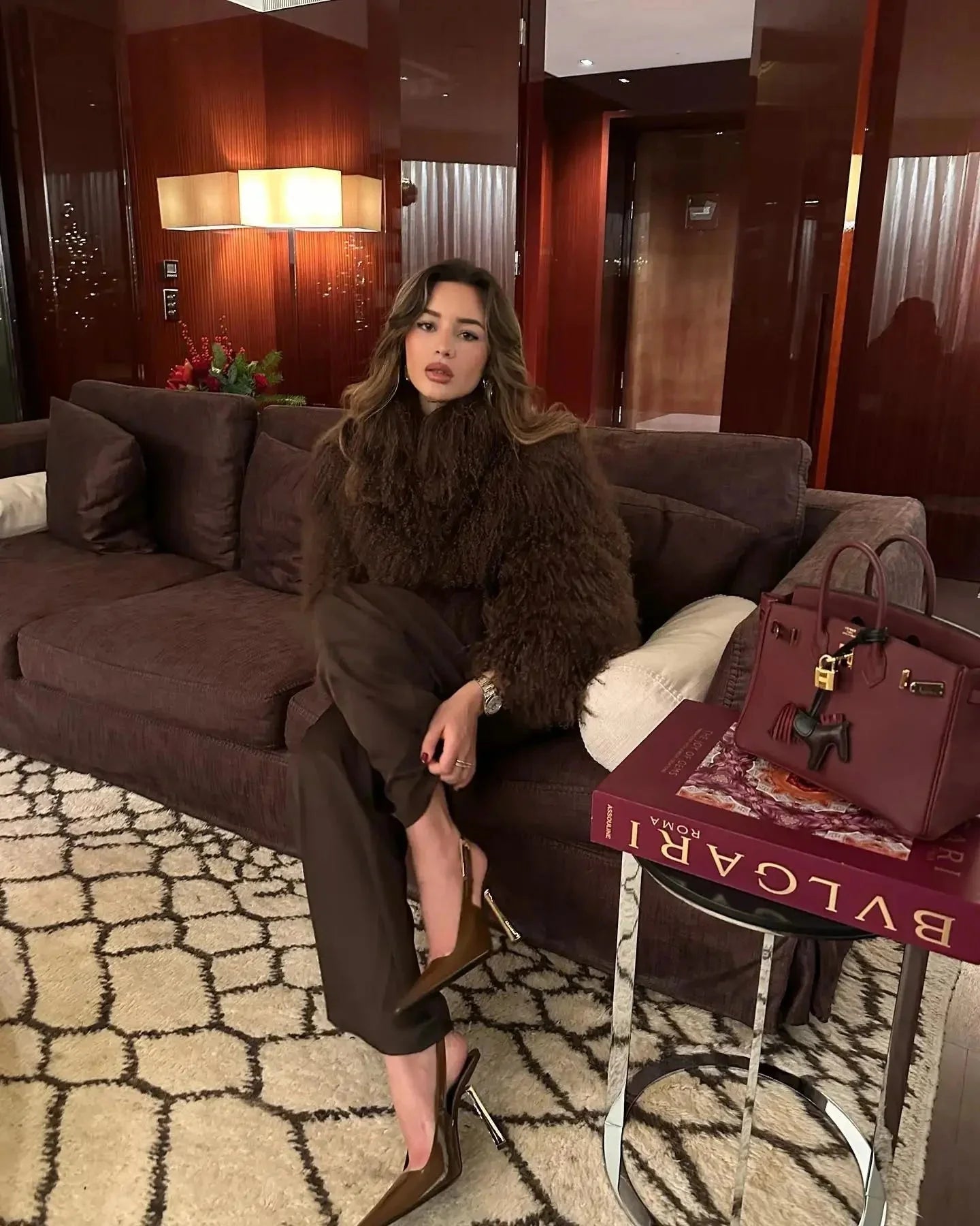 Duvetiner Mantel aus Kunstfell für Frauen, mit weichem, flauschigem Material und zeitgemäßem Design.