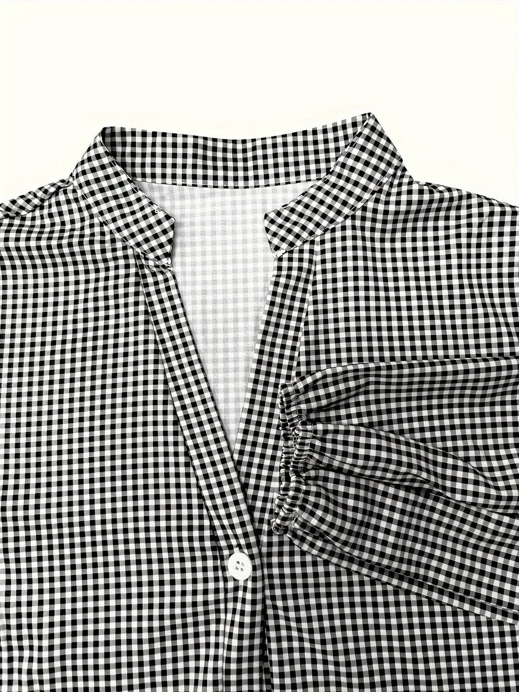 Mini robe à rayures en coton léger, col classique, boutons à l'avant, manches 3/4, idéale pour le printemps et l'été.