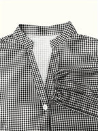 Mini robe à rayures en coton léger, col classique, boutons à l'avant, manches 3/4, idéale pour le printemps et l'été.