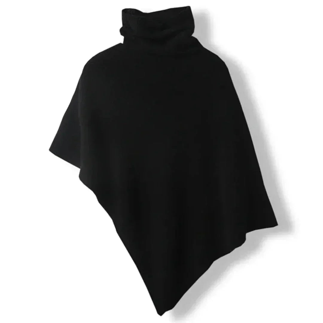 Poncho pour femmes avec coupe asymétrique, en matériau doux, adapté à toutes les saisons et tenues.