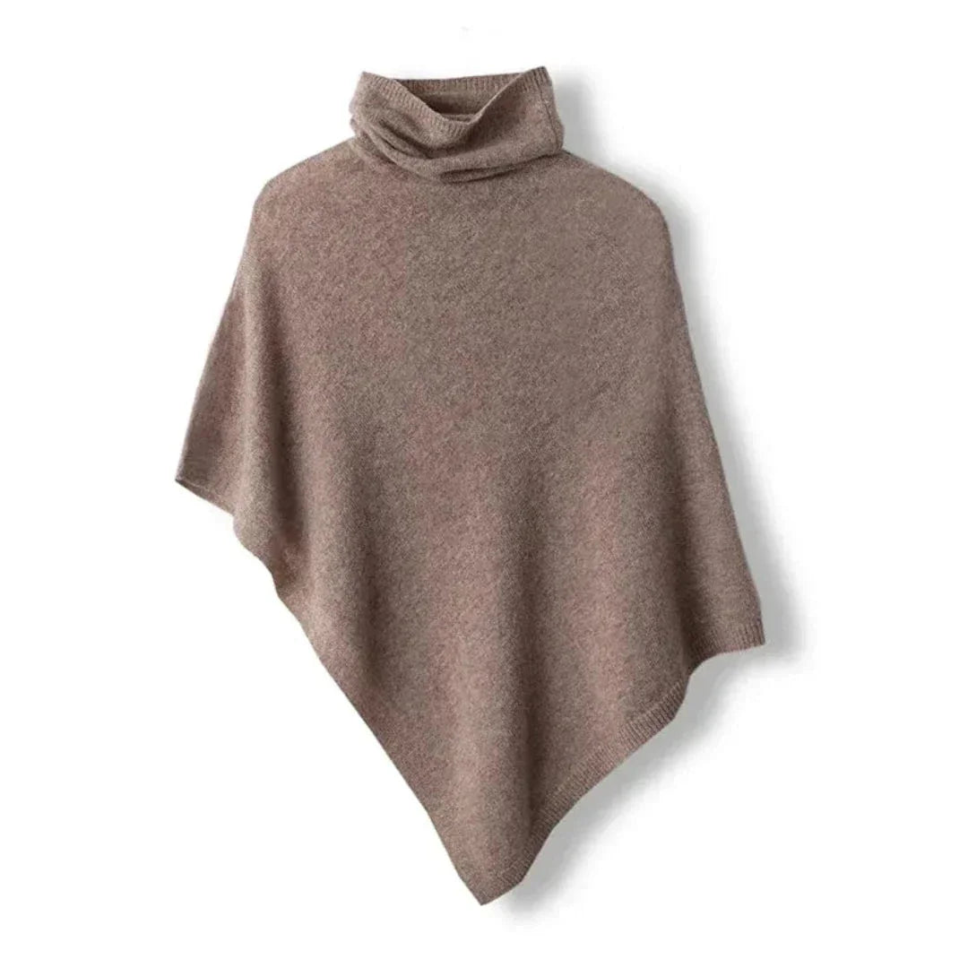 Poncho rouge pour femmes avec coupe asymétrique et motif stylé, en matériau respirant et confortable.