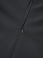 Robe longue sans bretelles à plis, en coton léger, design bicolore, idéale pour un été décontracté.