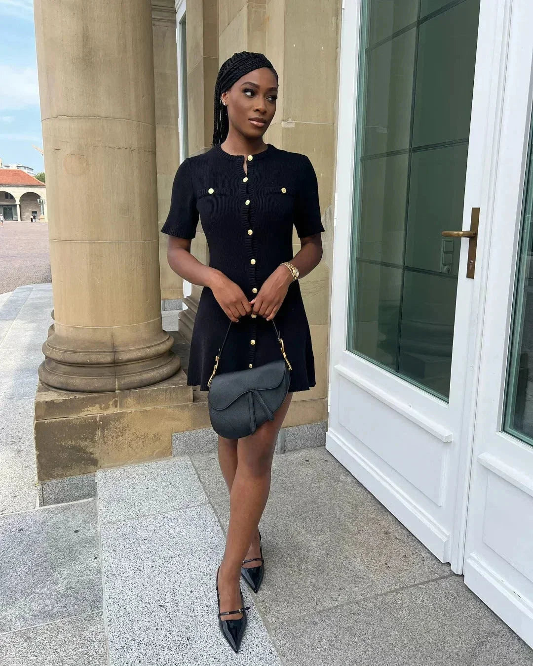 Robe courte côtelée en coton, manches courtes, boutonnée devant, idéale pour un look décontracté d'été, plusieurs couleurs…