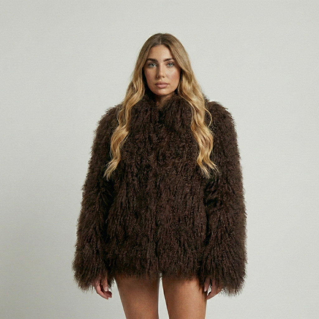 Manteau femme chic à texture douce et enveloppante